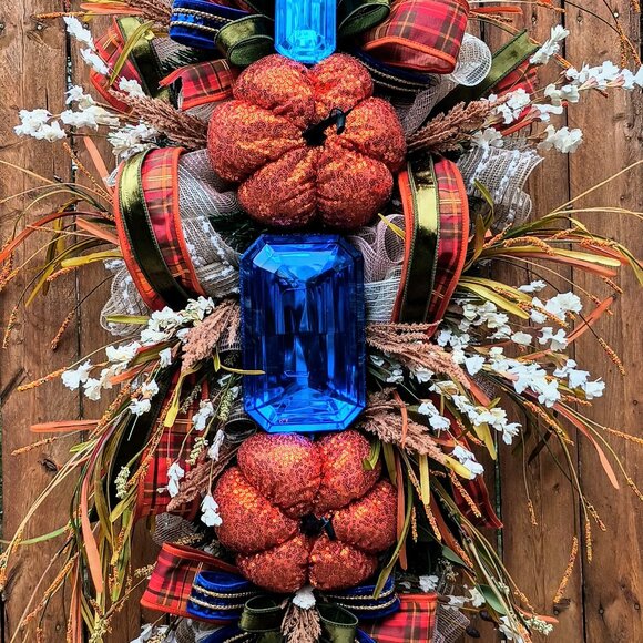 Fall Wreath, Fall Door Decor, Wreath For Fall, Fall Decoration, Autumn Wreath - Picture 3 of 10